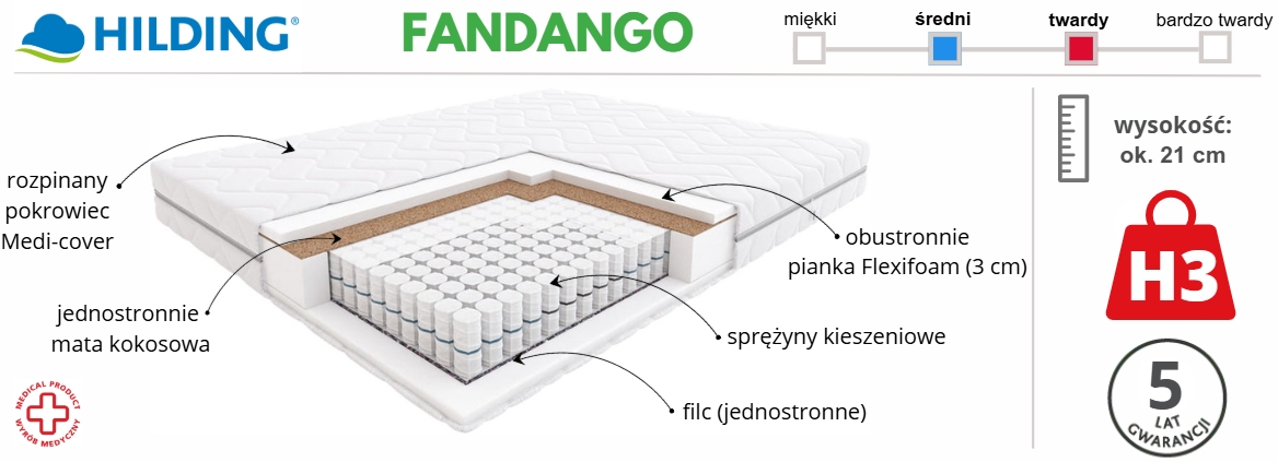 Fandango Hilding - materac