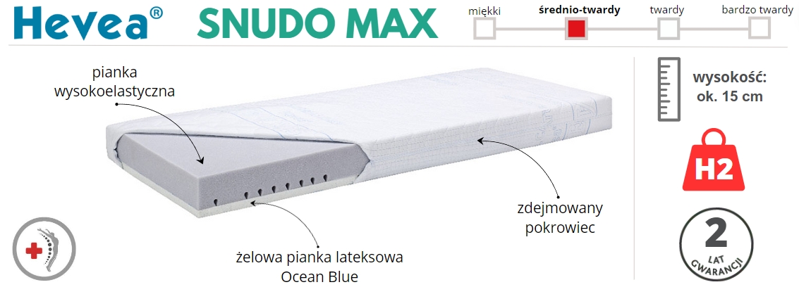 materac Hevea SnuDo Max