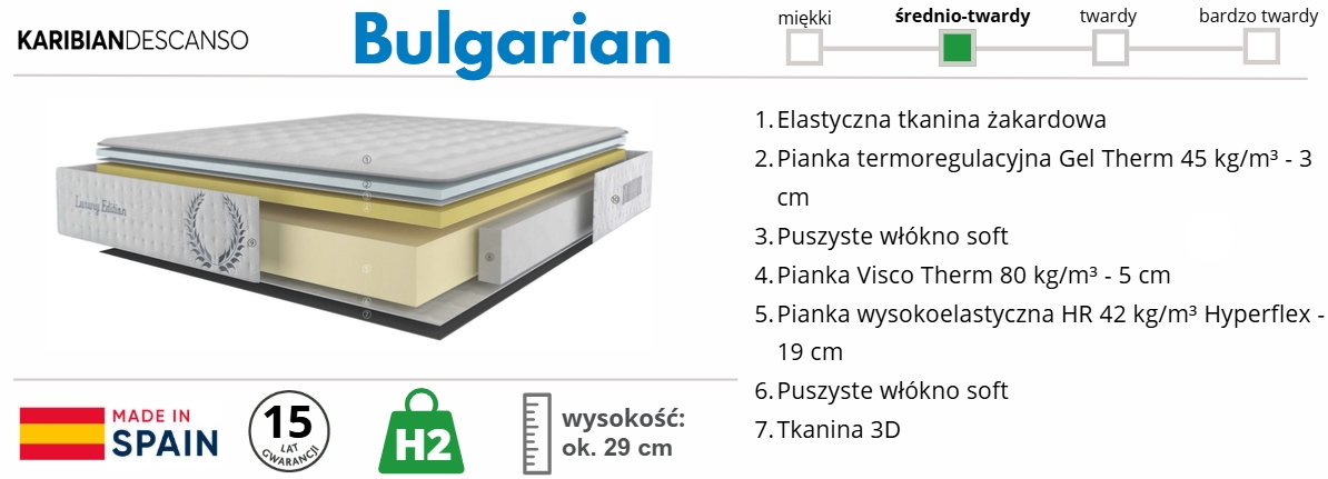 materac Bulgarian - Karibian