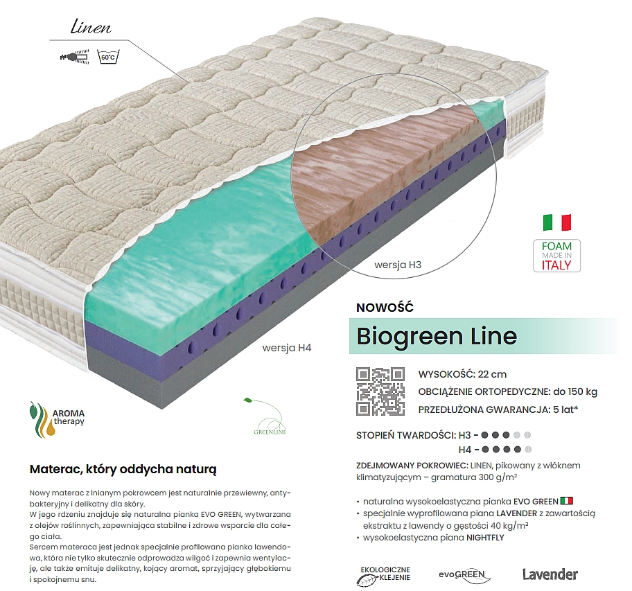 biogreen line - materasso