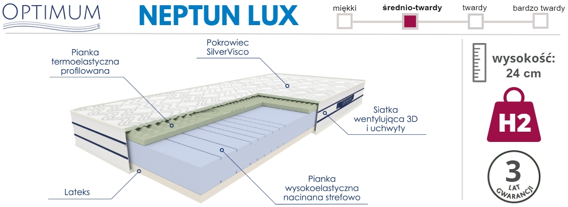 materac Neptun Lux - Optimum